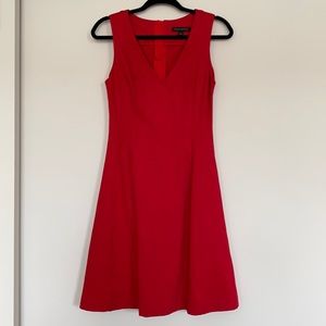 V-neck midi dress